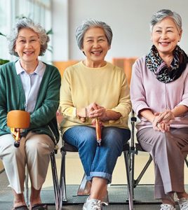 和笑音楽を楽しむ女性たち